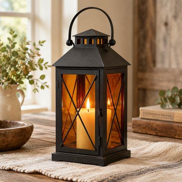 Amber Glow Barn Lantern