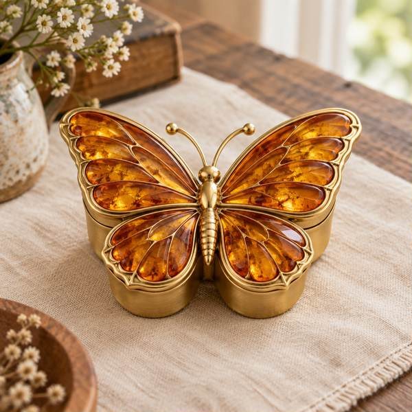 Butterfly Keepsake Trinket Box
