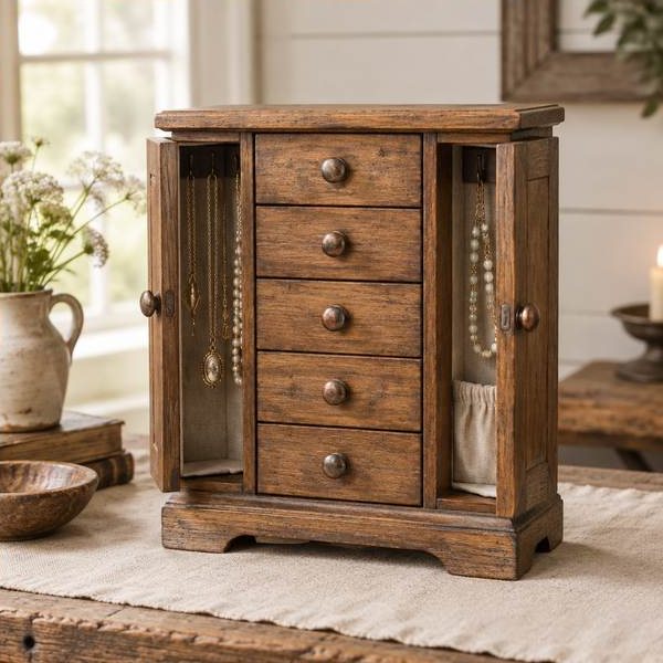 Farmhouse Jewellery Armoire