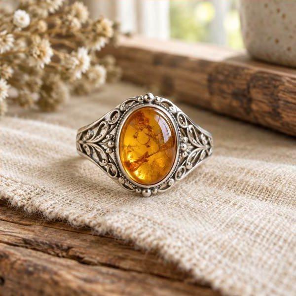 Filigree Honey Ring