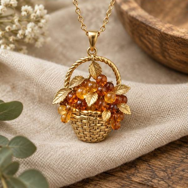 Fruit Basket Locket Pendant