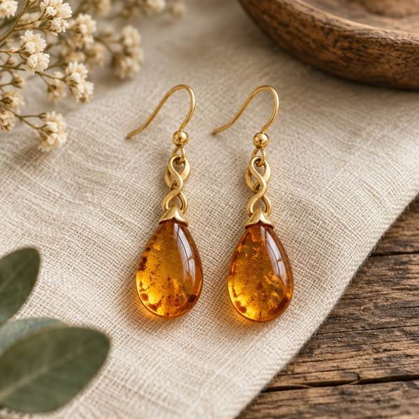 Honey Drop Dangle Earrings