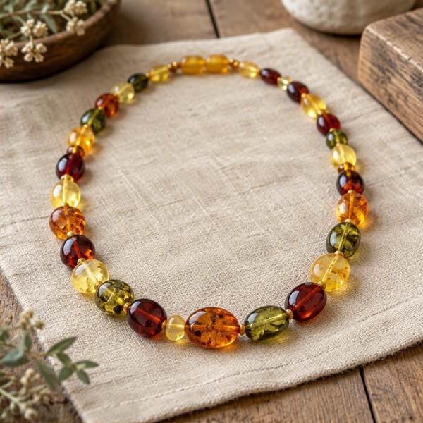 Rainbow Amber Mixed Strand